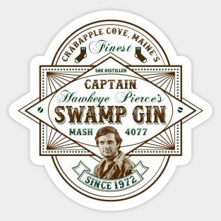 MASH 4077 Swamp Gin Label Lts Sticker